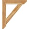Ekena Millwork Traditional Slat Rough Sawn Bracket w/ Offset Brace, Western Red Cedar, 8"W x 38"D x 44"H BKT0806X38X44TRA06RWR - alternate 3